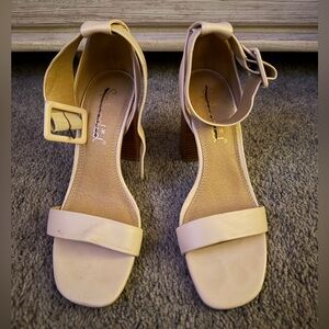 Splendid Strappy Block Heel Sandals in Blush Pink - Women